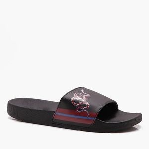 BoohooMAN Snake Print Pool Slider